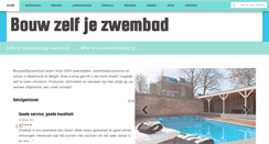 Desktop Screenshot of bouwzelfjezwembad.nl